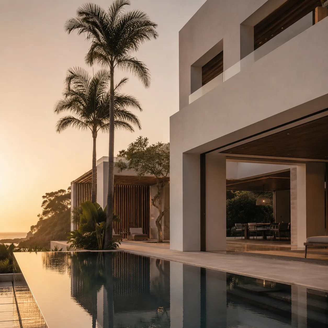 Render al atardecer en Manga